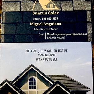 Sunrun solar panels .